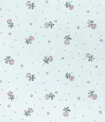 Dollhouse Miniature Wallpaper, Petite Fleur, Blue